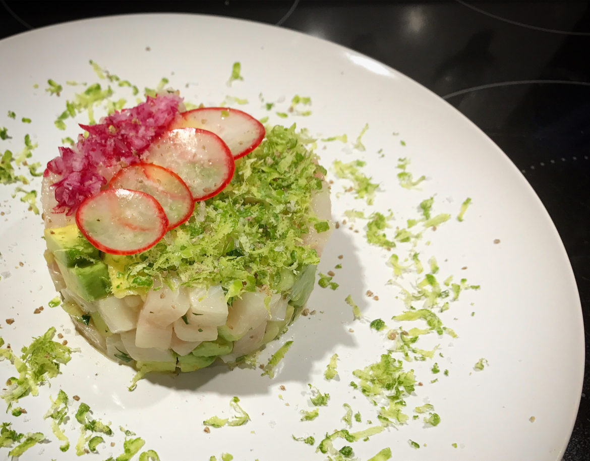 Open Blue Cobia Tartare