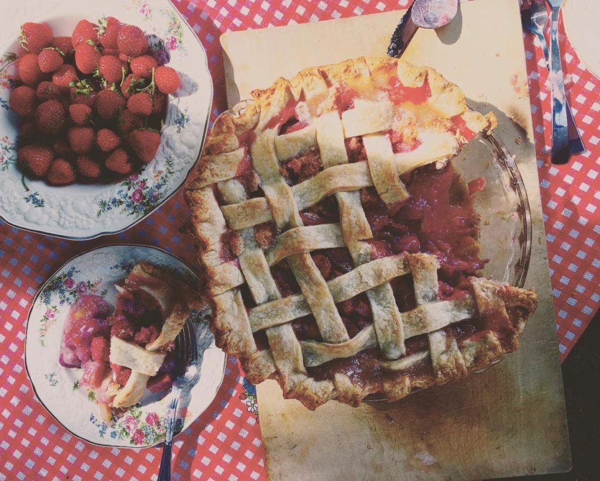Recipe: Strawberry-Rhubarb Pie by Chef Jo Notkin